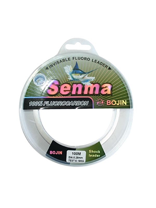 Bojin Senma %100 Fluorocarbon Olta Misinası 100 mt 0.28 mm