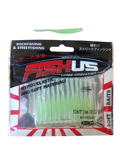 Alansanslı Fishus Soft Yem 5 Cm Fıke-5001 (12'Li)