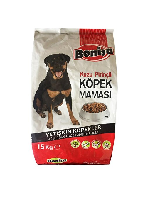 Bonisa Kuzu Etli Pirinçli Köpek Maması 15 Kg