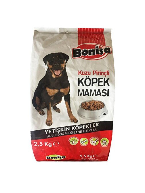 Bonisa Kuzu Etli Pirinçli Köpek Maması 2.5 Kg