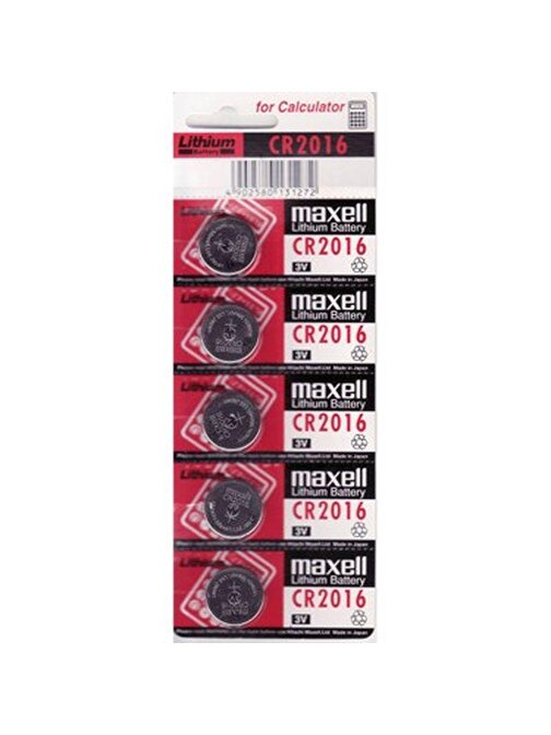 Maxell Cr2016 3V Lityum Düğme Pil 5'li Paket