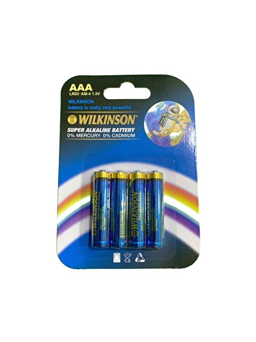 Wılkınson Aaa Lr03 Am-4 4'lü 1.5 V Süper Alkalin İnce Pil