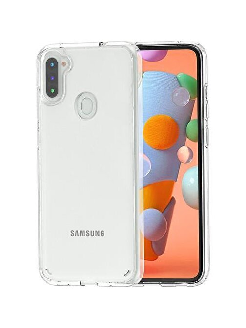 Samsung Samsung Galaxy A11 Kamera Korumalı Lansman ve Silikon Kılıf