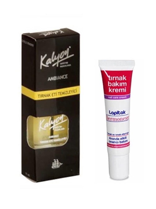 Kalyon Tırnak Eti Temizleyici + Lapitak Tırnak Bakım Kremi 15 ml Set