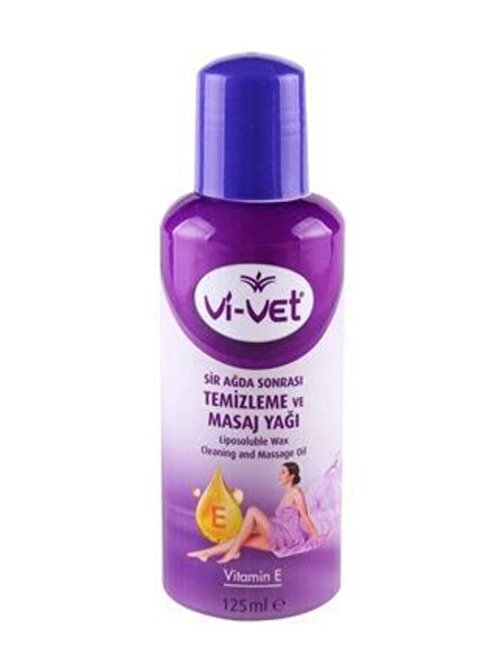 Vi-Vet Ağda Sonrası Temizleme Ve Masaj Yağı E Vitamini 125 Ml 1 Ad.
