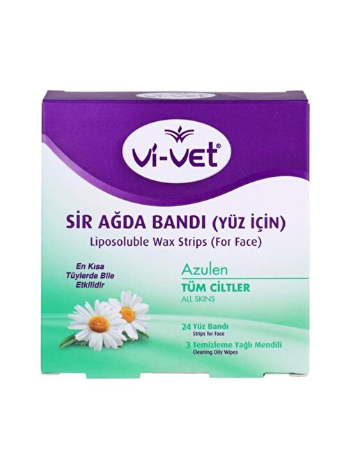 Vi-Vet Yüz İçin Sir Ağda Bandı Azulen 24'Lü 1 Ad.