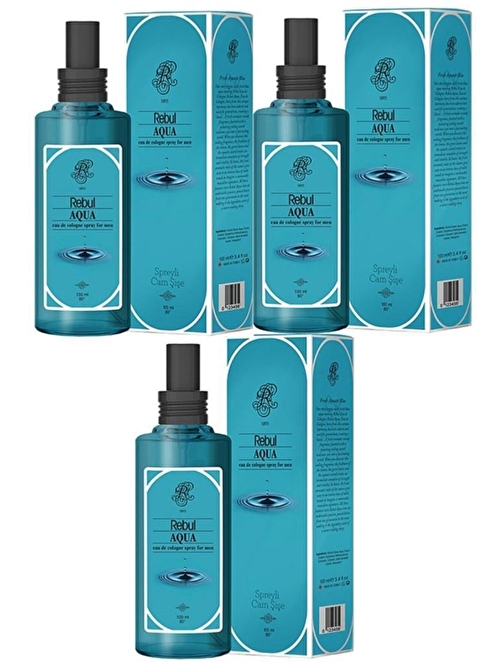 Rebul Kolonya Aqua 100 ml 3 adet