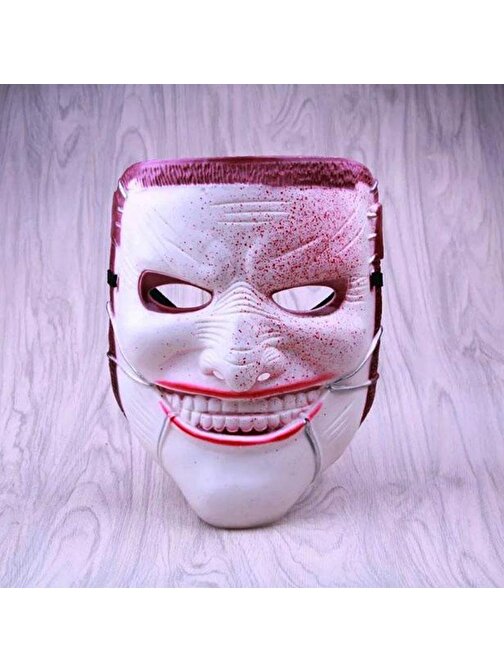 Samur Reçine Ölüm Joker Maskesi Kanlı 23x18 cm