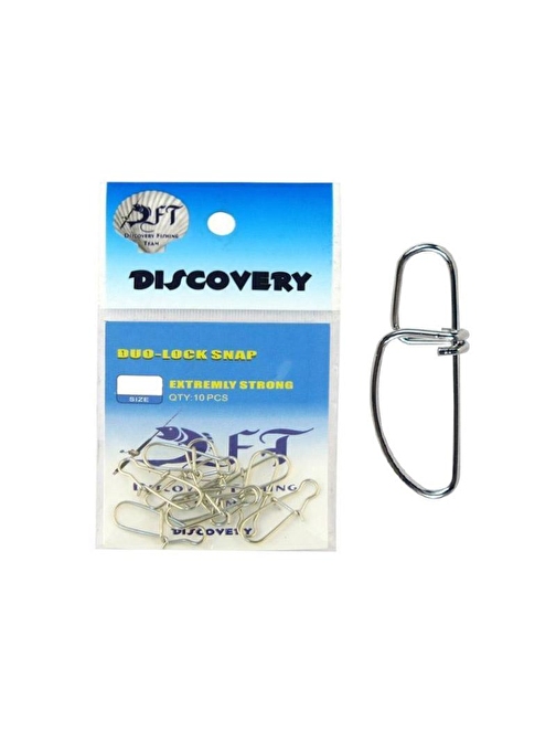 AlanSanslı DFT CJS032 Duo Lock Nikel Klips 10'lu No:5