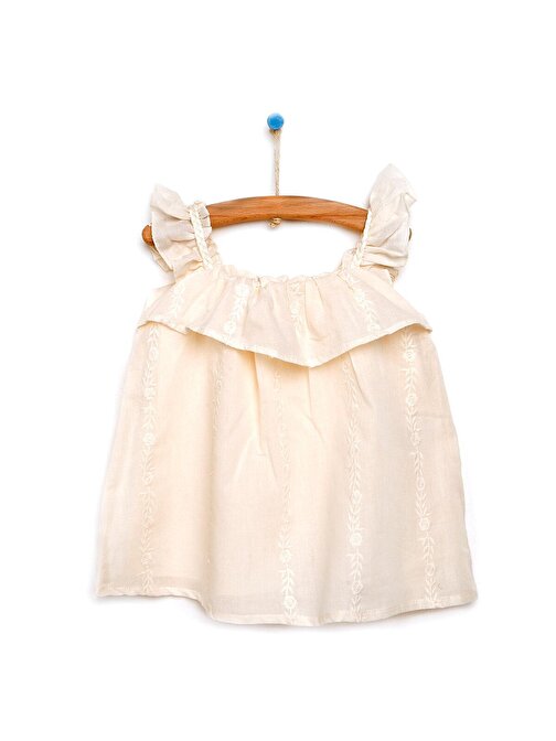 Cassiope Mellow Elbise Kız Bebek 4-5 Yaş Bej
