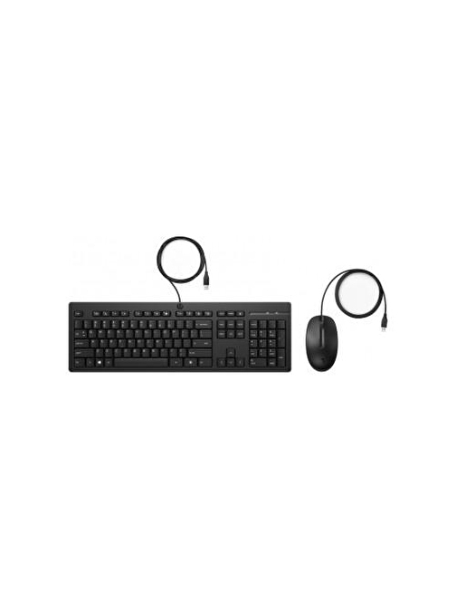 HP 225 286J4AA Türkçe Q Kablolu Klavye Mouse Seti