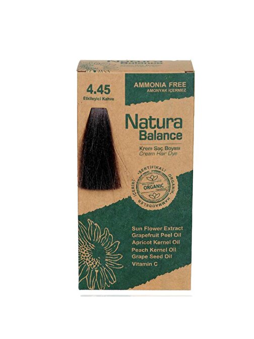 Natura Balance Saç Boyası 4.45 Etkileyici Kahve