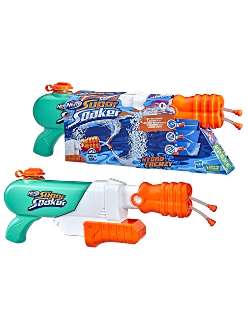 Nerf Super Soaker Hydro Frenzy - F3891 Sert Plastik Küçük Beyaz Su Tabancası 8 - 12 Yaş