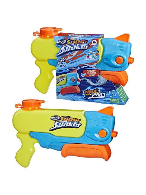 Nerf Super Soaker Wave SprAy Bej- F6397 Sert Plastik Küçük Sarı Tabanca Sprey 8 - 12 Yaş