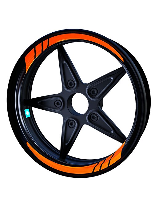 Çınar Extreme Moto GP İç Jant Şeridi Sticker Reflektif, Floresan, Özel Renkler Çınar Extreme