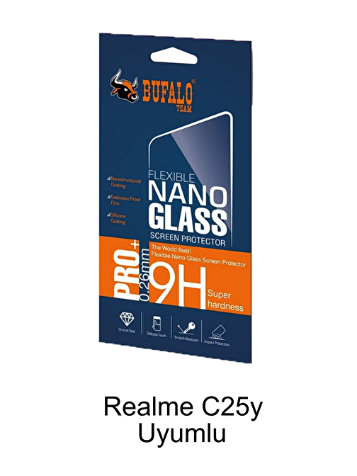 Realme C25Y Uyumlu FlexiGlass Nano Ekran Koruyucu