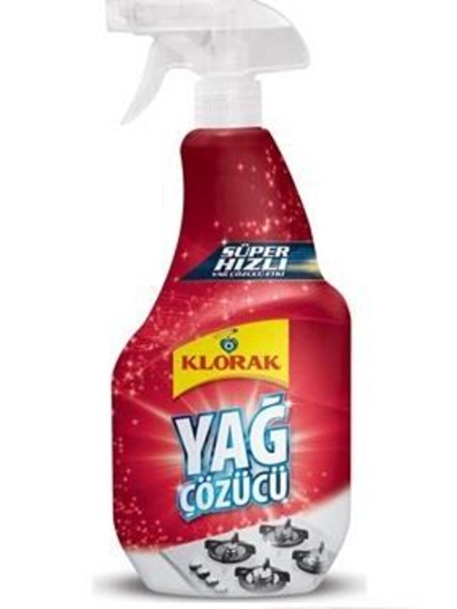 Klorane Klorak Tüm Yüzeyler İçin Yağ Çözücü Sprey 750 ml x 12 Adet