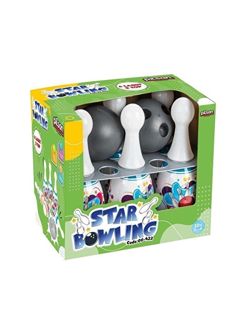 Pilsan Star 06 422 Park Bahçe İçin Plastik Oyuncak Bowling Seti 4 - 6 Yaş