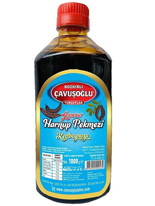 Bozkırlı Çavuşoğlu Keçiboynuzu Harnup Pekmezi 1000G