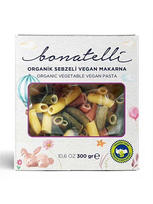 Bonatelli Organik Sebzeli Vegan Makarna 300 Gr