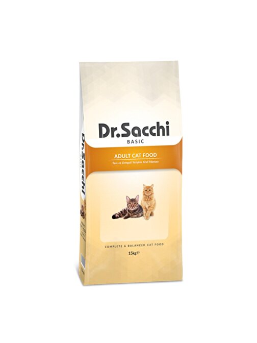 Dr.Sacchi Basic Chicken Tavuklu Yetişkin Kedi Maması 15 Kg
