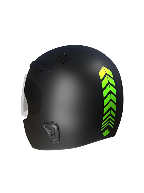 Çınar Extreme 2 Adet Sport Kask, Araba Ayna Floresan Yeşil Kask Sticker Çınar Extreme