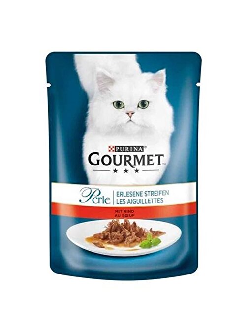 Gourmet Perle Izgara Sığır Etli Yetişkin Kedi Konservesi 26 Adet 85 gr