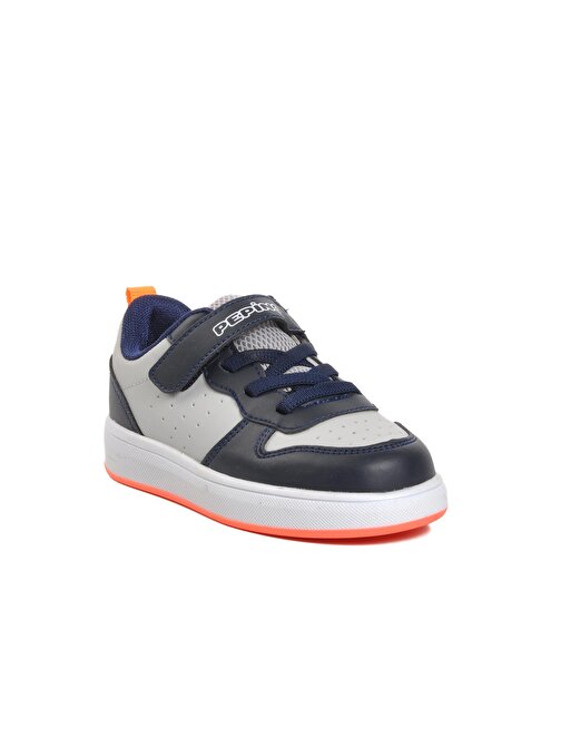 Pepino 970-P Buz-Lacivert-F.Turuncu Cırtlı Çocuk Sneaker