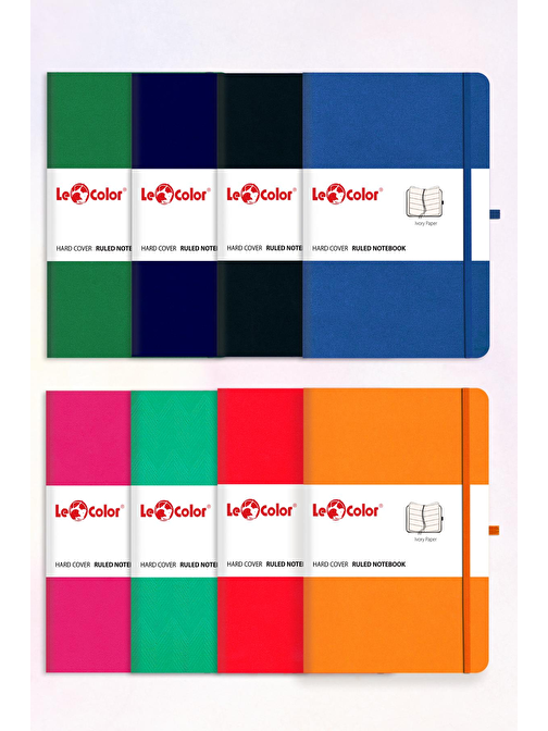 Le Color 8'lı Rec Note Defter Seti 13X21 Tüm Renkler