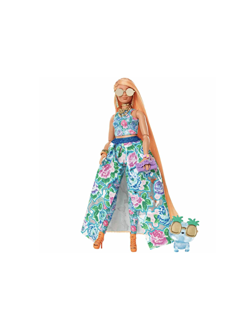 Barbie HHN14 Extra Fancy Çiçekli Kostümlü Bebek