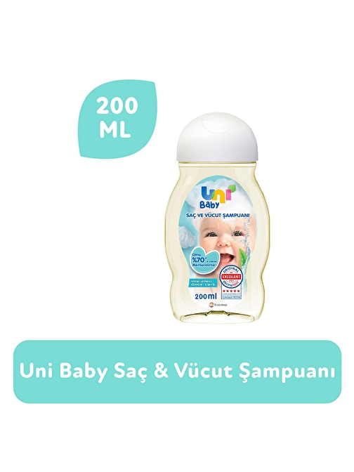 Uni Baby Günlük Kullanım İçin Bebek Şampuanı 200 ml