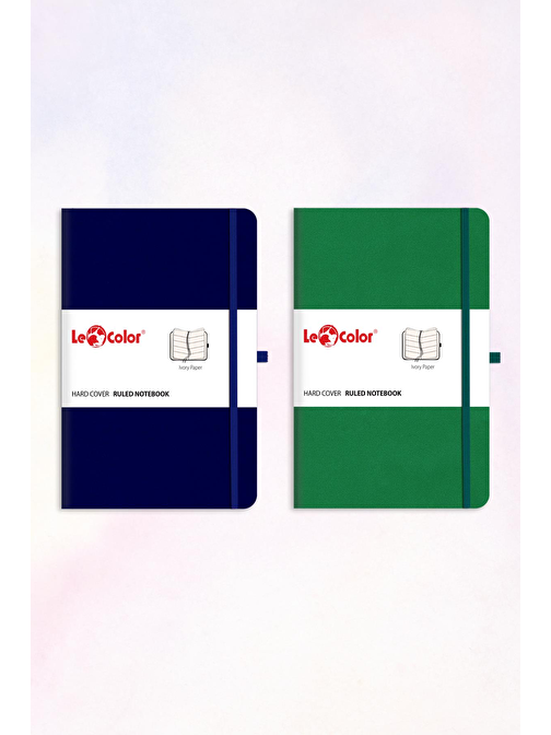 Le Color 2'lı Rec Note Defter Seti 13X21 Yeşil&Lacivert