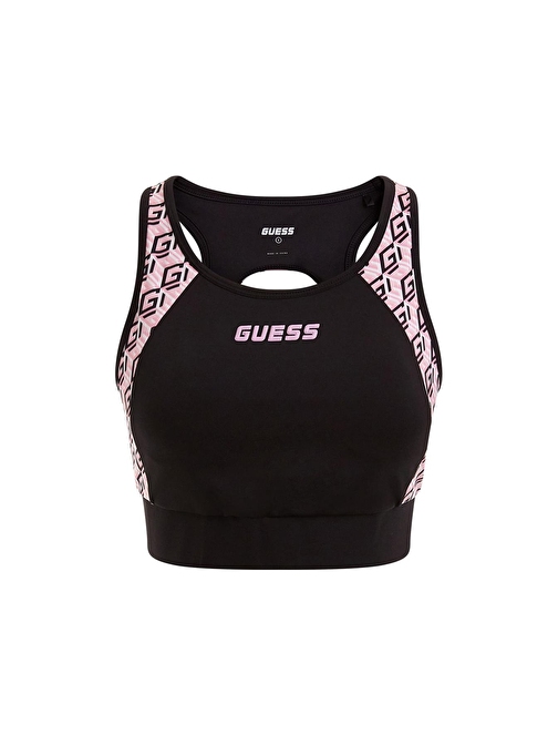 Guess Siyah Sporcu Sütyeni V3RP04MC03W DEBRA ACTIVE TOP - RECY L