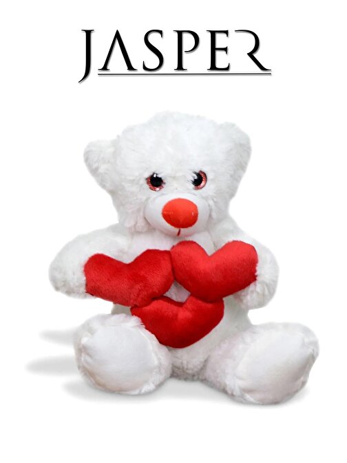 Jasper Toys Oyun Arkadaşım 30 Cm Peluş Kalpli Ayıcık