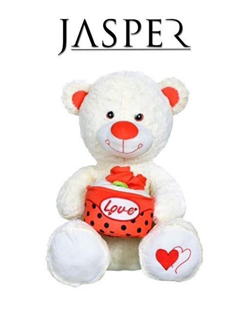 Jasper Toys Oyun Arkadaşım 55 Cm Çiçekli Peluş Ayı