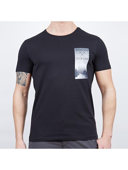 Alpinist Lex Erkek T-Shirt Siyah L (600606)