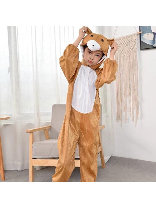 Çocuk Ayı Kostümü - Maymun Kostümü 2 - 3 Yaş 80 cm
