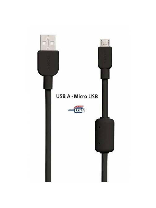 Sony Universal CP-AB150 Orijinal Micro USB Hızlı Şarj Data Kablosu 1.5 m Siyah
