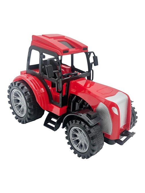 Can Oyuncak Uzaktan Kumandalı Yarım Fonksiyonlu Küçük Traktör - Çocuklar İçin Çiftçilik Oyuncağı Kırmızı 2 - 4 Yaş