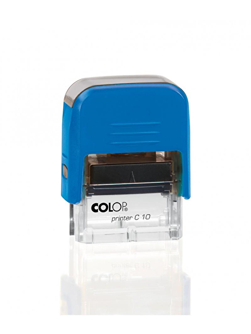 Sırdaş Colop Printer C10 Mavi Kasa Standart Plastik Kaşe 10 X 27 Mm Siyah