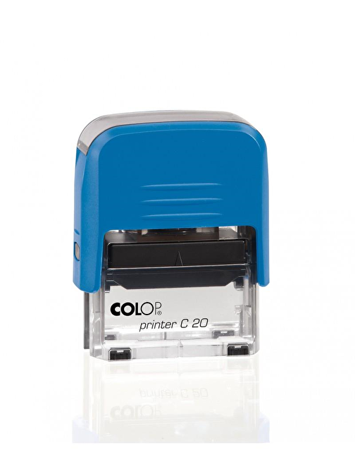 Sırdaş Colop Printer C20 Mavi Kasa Standart Plastik Kaşe 14 X 38 Mm Siyah