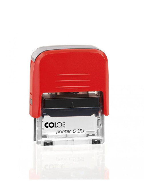 Sırdaş Colop Printer C20 Kırmızı Kasa Standart Plastik Kaşe 14 X 38 Mm Siyah