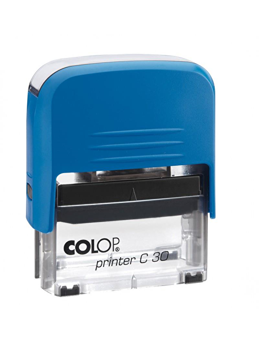 Sırdaş Colop Printer C30 Mavi Kasa Standart Plastik Kaşe 18 X 47 Mm Siyah