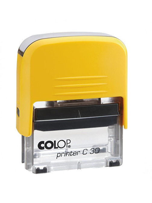 Sırdaş Colop Printer C30 Sarı Kasa Standart Plastik Kaşe 18 X 47 Mm Siyah