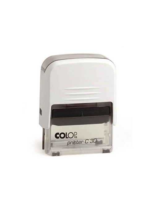 Sırdaş Colop Printer C30 Beyaz Kasa Standart Plastik Kaşe 18 X 47 Mm Siyah