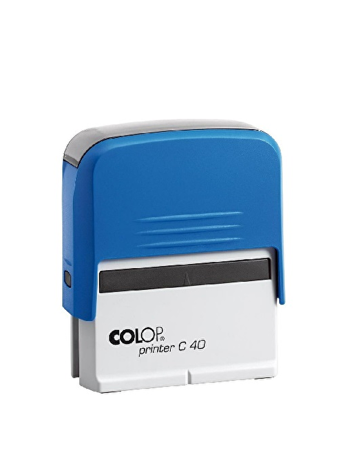 Sırdaş Colop Printer C40 Mavi Kasa Standart Plastik Kaşe 23 X 59 Mm Siyah