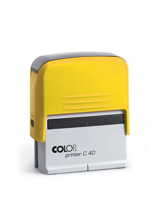 Sırdaş Colop Printer C40 Sarı Kasa Standart Plastik Kaşe 23 X 59 Mm Siyah