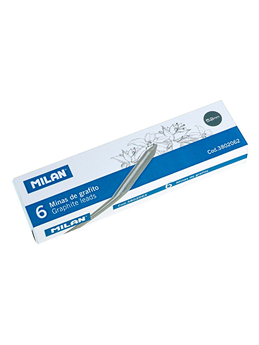 Mılan 3802062 Graphıte B 5.2 mm Kalem Ucu - 6 Adet