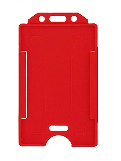 Sarff Kırmızı Dik Sert Kart Kabı - 50 Adet
