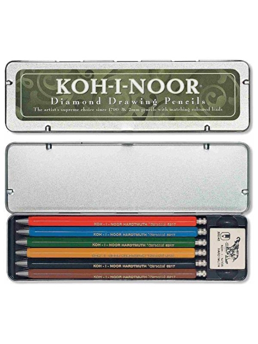 Koh-I Noor 5217 Mekanik Kalem Seti 12'li Çok Renkli